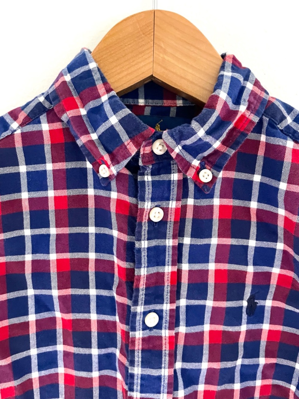 Ralph Lauren Like New Plaid Flannel Shirt, Button Down, Soft & Lightweight